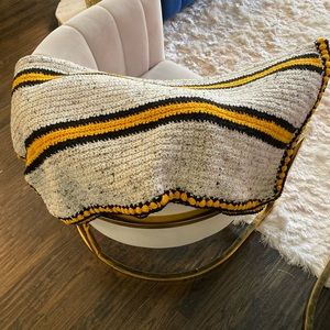 BRAND NEW HANDMADE BLANKET WITH MATCHING SOCKS